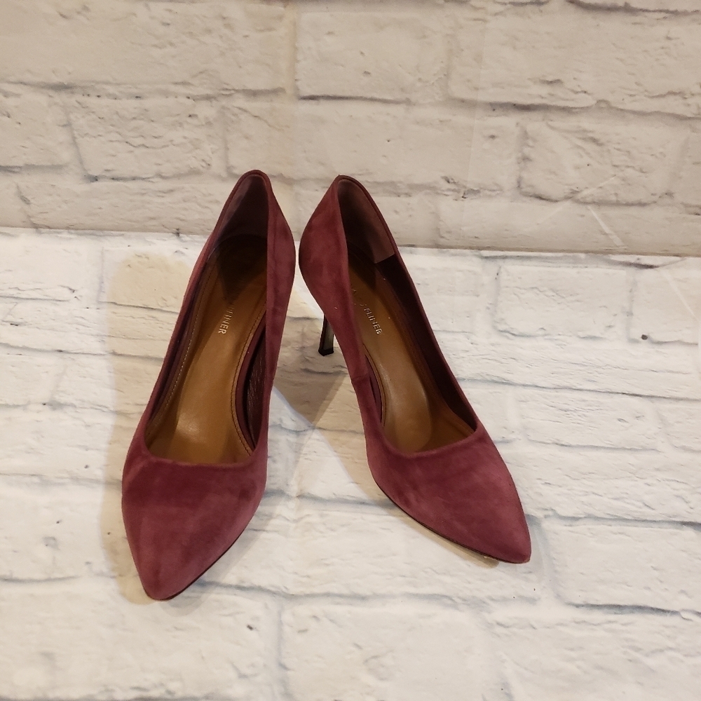 Donald J Pliner | Treva Cranberry suede heel in size 10